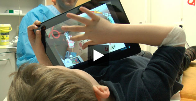 Une tablette pour soulager la douleur des enfants pendant les soins (vidéo)